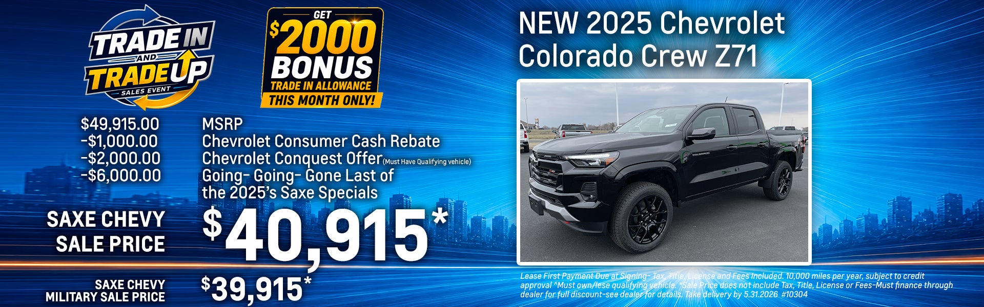 New 2025 Chevy Colorado Crew Z71