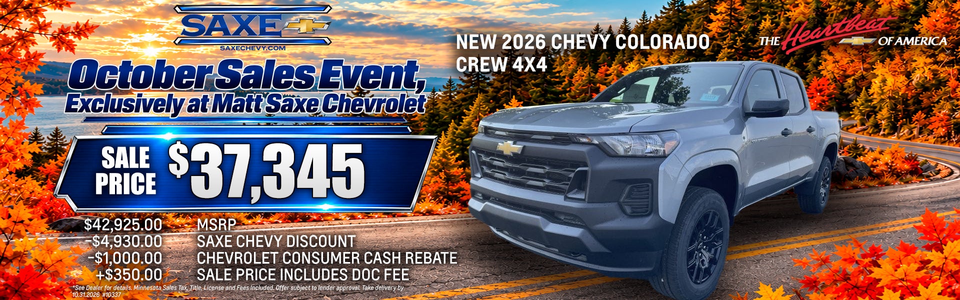 New 2026 Chevy Colorado Crew
