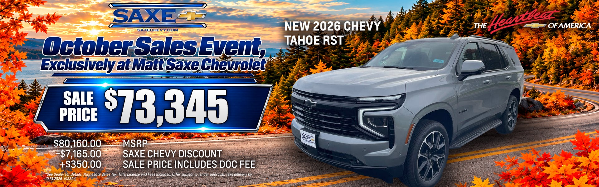 New 2026 Chevy Tahoe