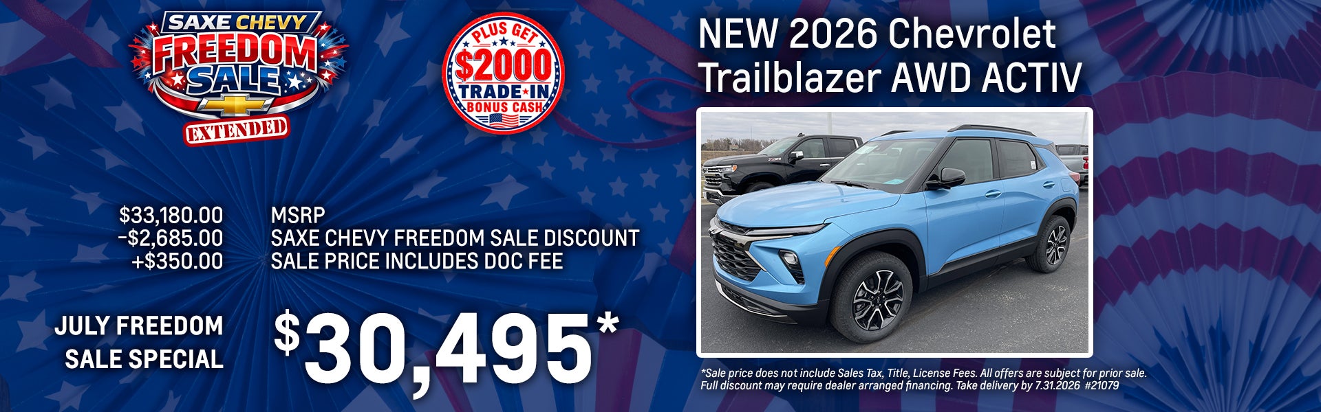 New 2026 Chevy Trailblazer AWD