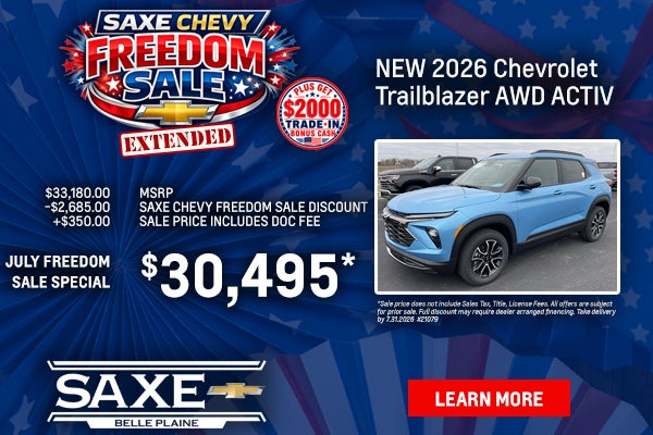 New 2026 Chevy Trailblazer AWD