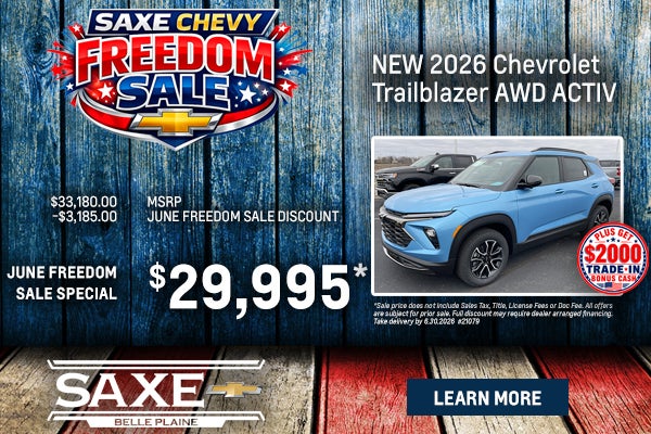 New 2026 Chevy Trailblazer AWD