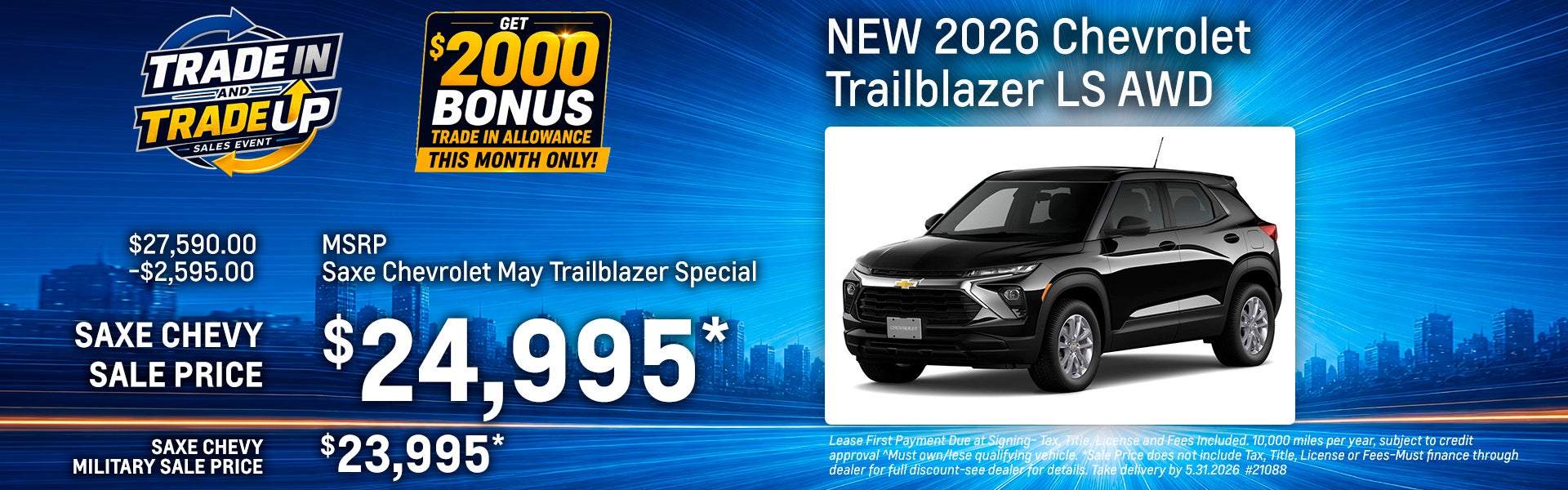 New 2026 Chevy Trailblazer