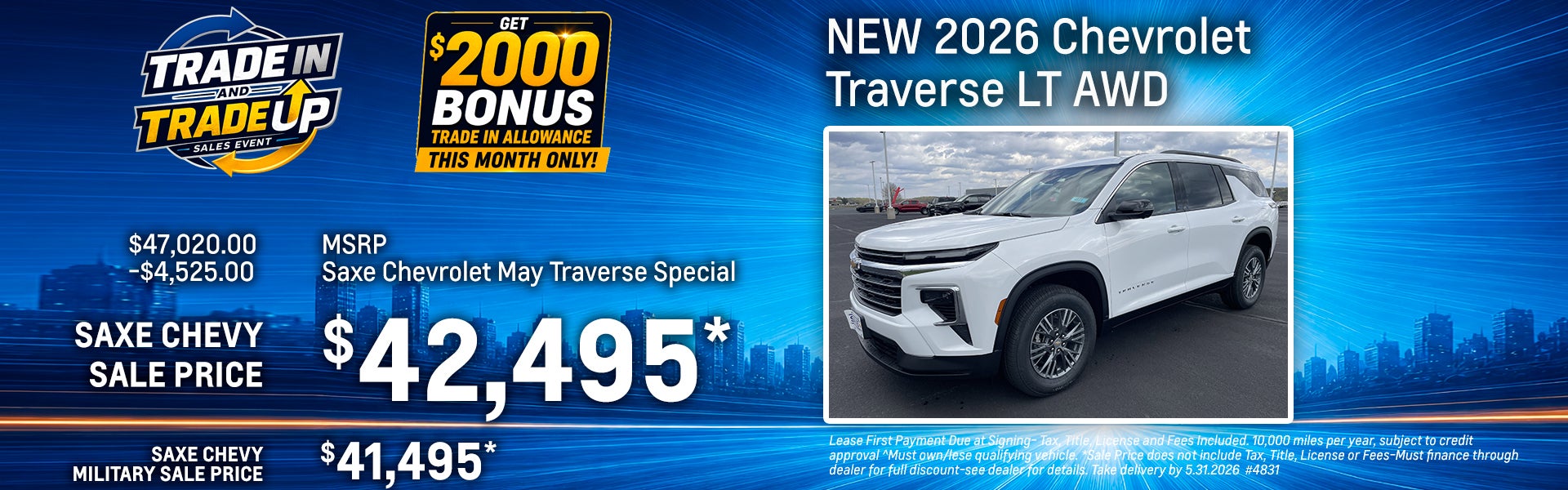 New 2026 Chevy Traverse