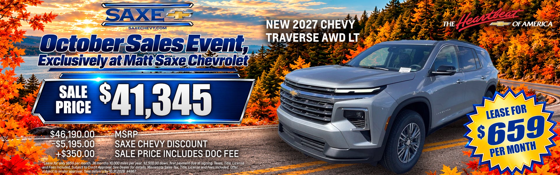 New 2027 Chevy Traverse AWD