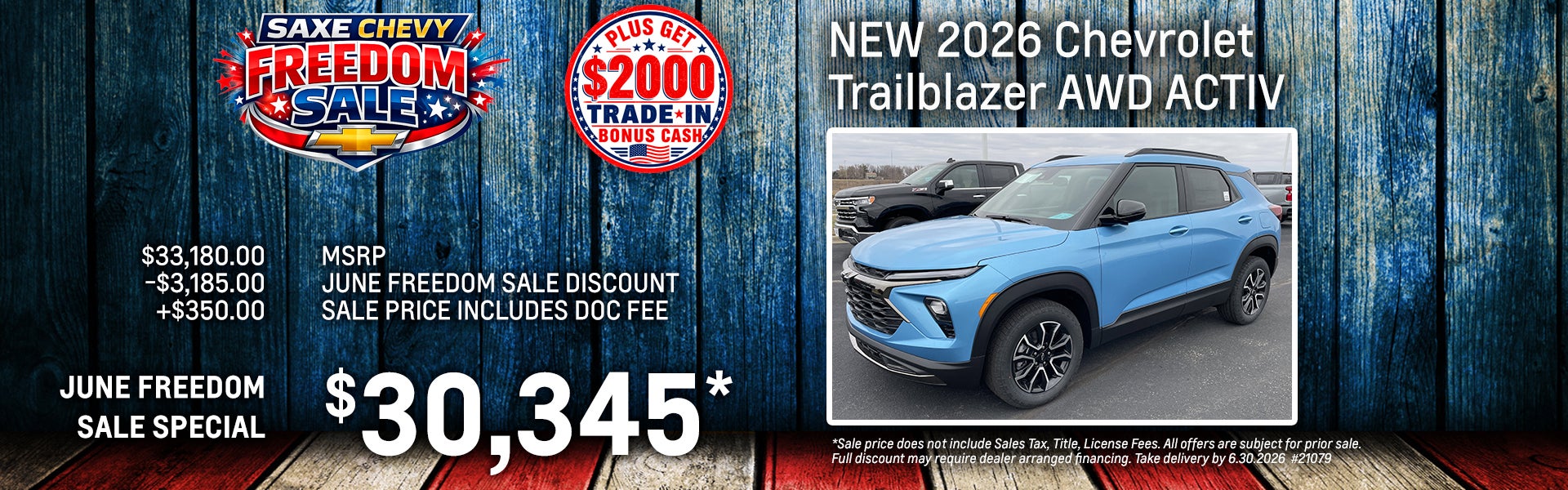 New 2026 Chevy Trailblazer AWD