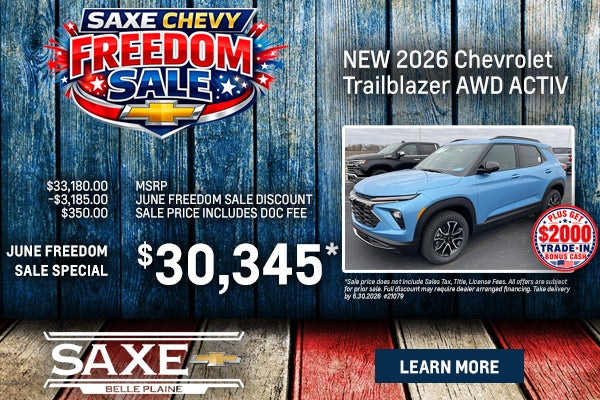 New 2026 Chevy Trailblazer AWD