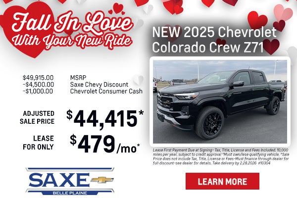New 2025 Chevy Colorado Crew Z71