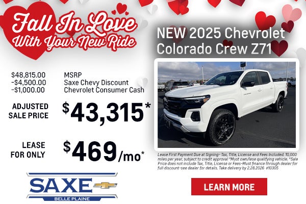 New 2025 Chevy Colorado Crew Z71