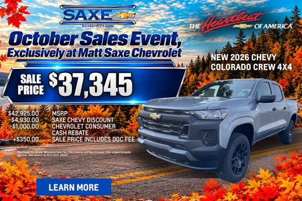 New 2026 Chevy Colorado 4WD