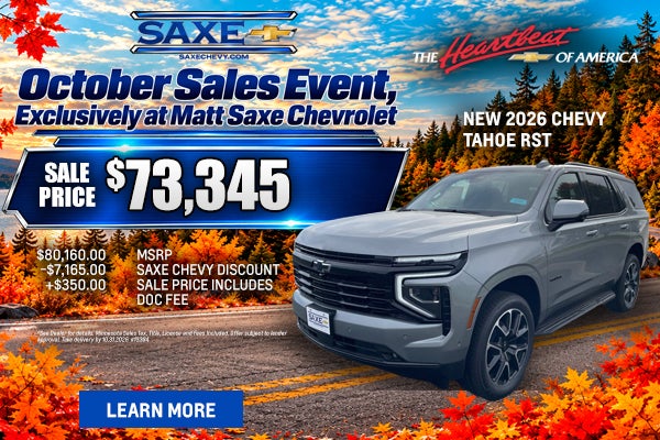 New 2026 Chevy Tahoe Z71