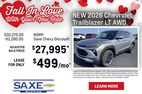 New 2026 Chevy Trailblazer AWD